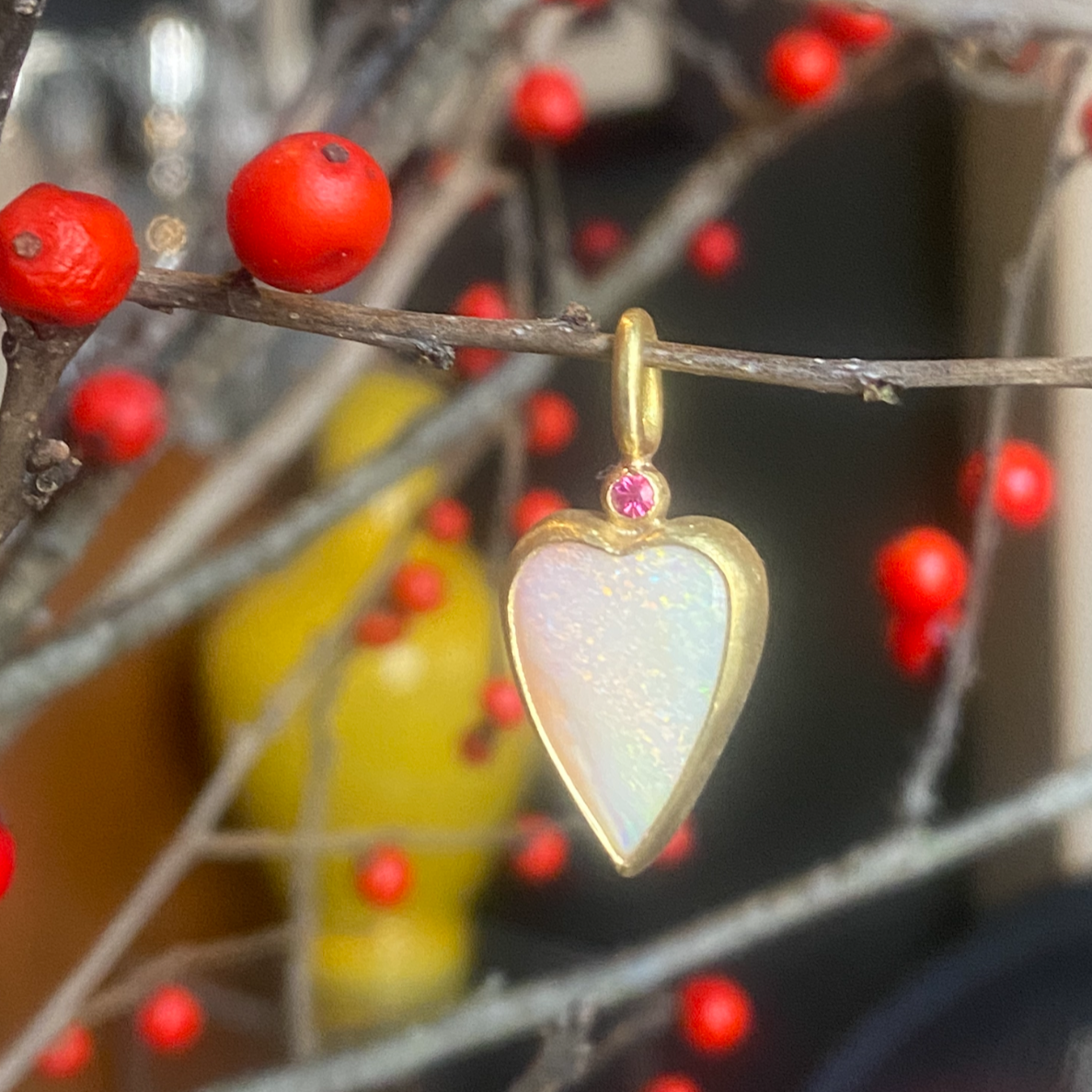 Heart Ornament, Sapphire